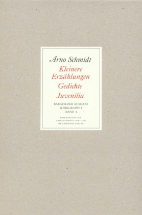 Kleinere Erzählungen, Gedichte, Juvenilia