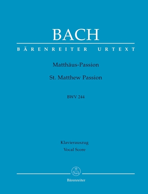 Matthäuspassion, BWV 244, Klavierauszug main product photo
