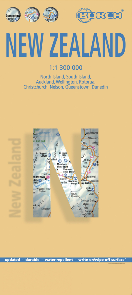Borch Map Neuseeland. New Zealand main product photo