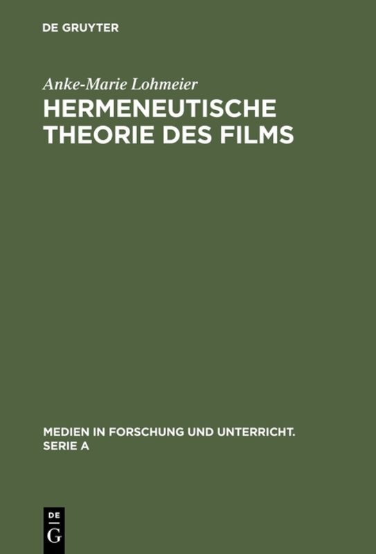 Hermeneutische Theorie des Films main product photo