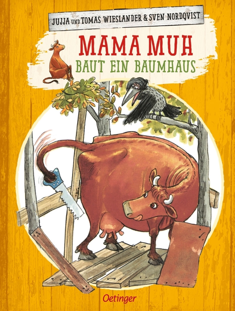 Mama Muh baut ein Baumhaus main product photo