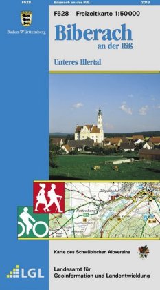 Topographische Freizeitkarte Baden-Württemberg Biberach an der Riß