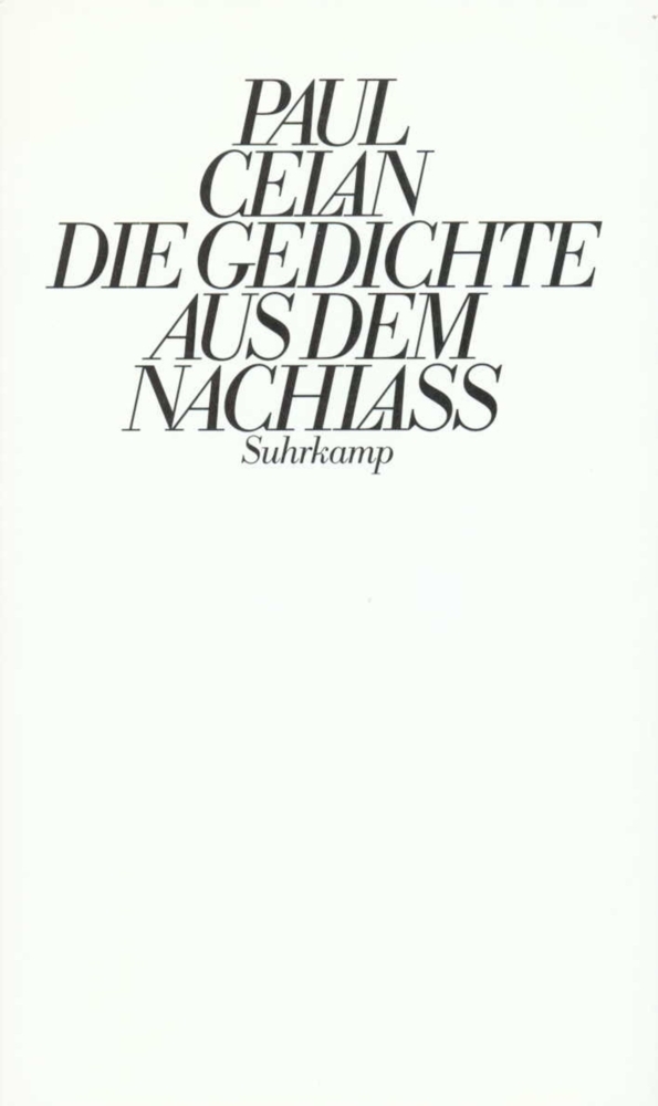 Gedichte aus dem Nachlaß main product photo
