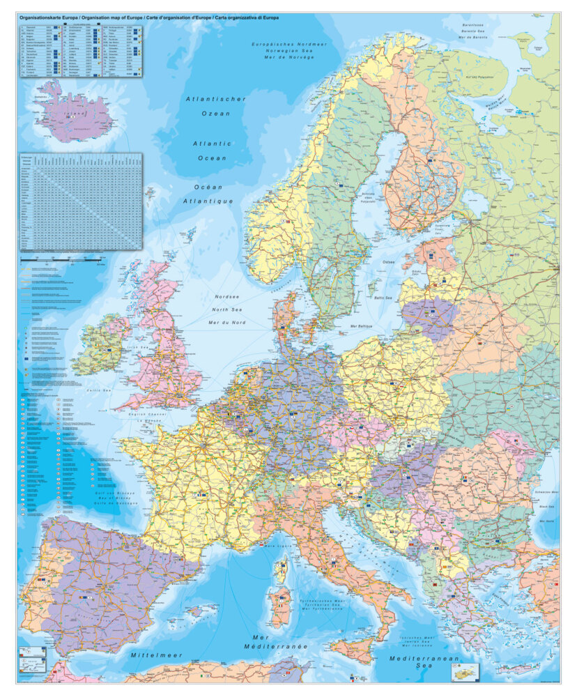 Europa Organisationskarte main product photo