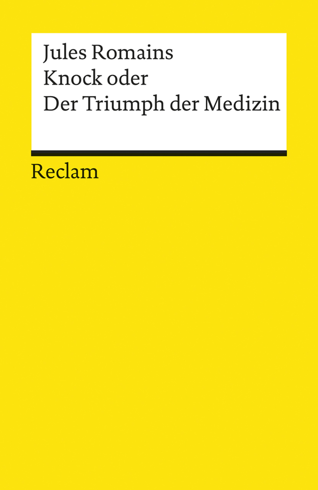 Knock oder der Triumph der Medizin. Komödie in drei Akten main product photo