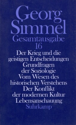 Der Krieg und die geistigen Entscheidungen; Grundfragen der Soziologie; Vom Wesen des historischen Verstehens; Der Konflikt der modernen Kultur; Lebensanschauung