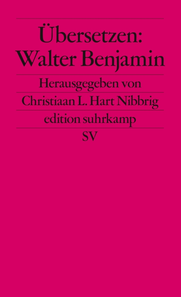 Übersetzen: Walter Benjamin main product photo