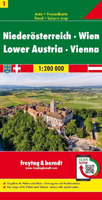 Niederösterreich - Wien, Autokarte 1:200.000, freytag & berndt main product photo