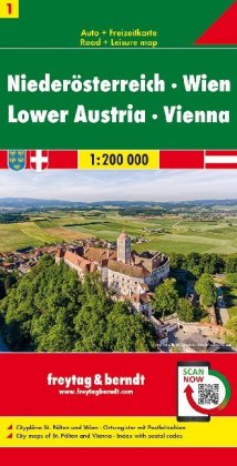 Niederösterreich - Wien, Autokarte 1:200.000, freytag & berndt