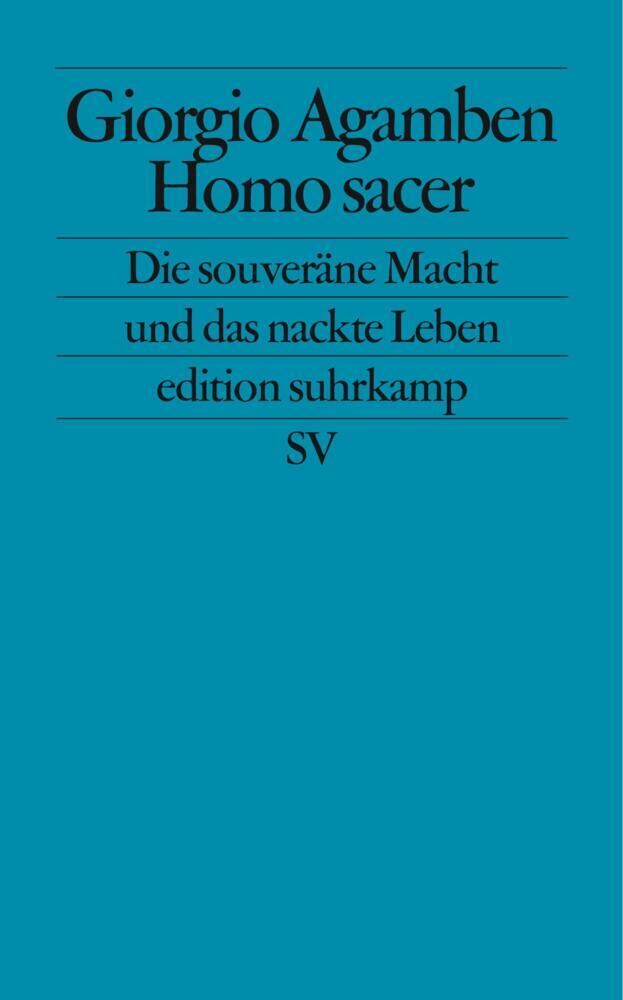 Homo sacer main product photo