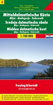 Mitteldalmatinische Küste, Mljet - Medjugorje - Dubrovnik. Srednja dalmatinska obala. Midden dalmatische kust. Tl.4