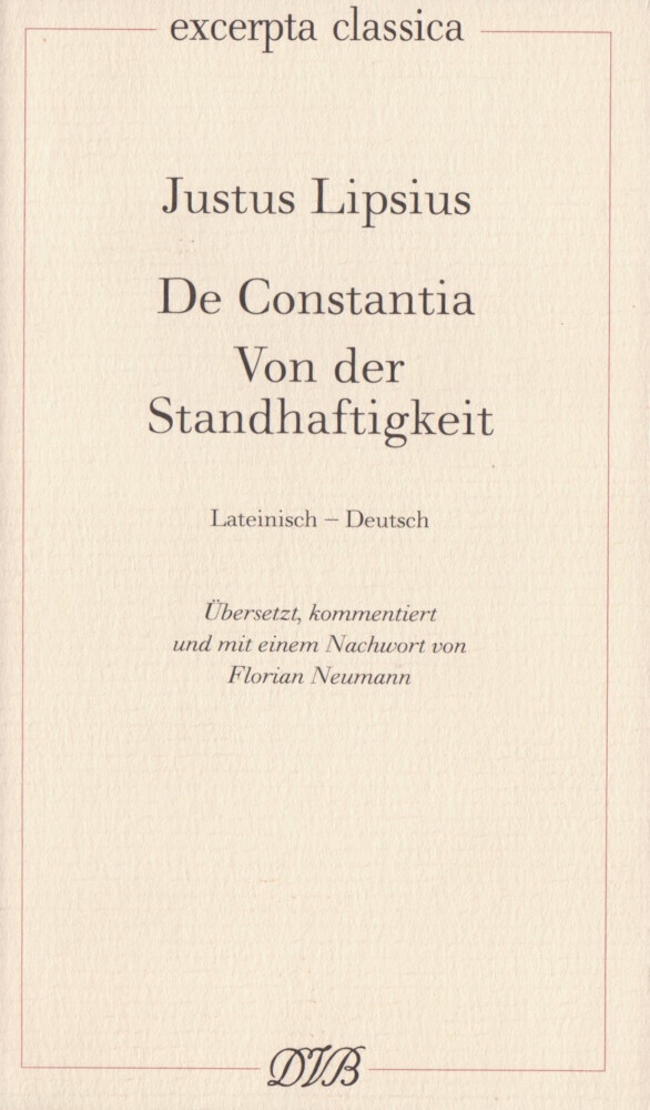 Von der Standhaftigkeit. De Constantia main product photo