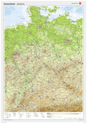 Westermann Deutschland, physisch, Posterkarte