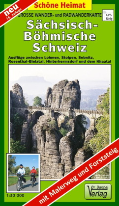 Doktor Barthel Karte Sächsisch-Böhmische Schweiz