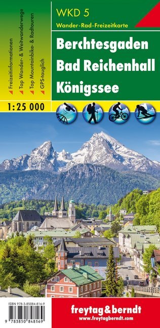 Freytag & Berndt Wander-, Rad- und Freizeitkarte Berchtesgaden, Bad Reichenhall, Königssee main product photo