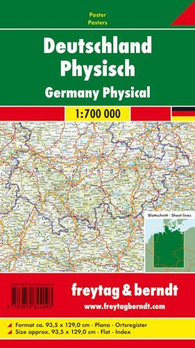 Deutschland physisch, 1:700.000, Poster main product photo