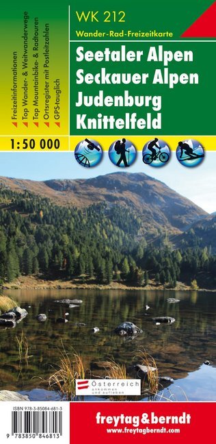 Freytag & Berndt Wander-, Rad- und Freizeitkarte Seetaler Alpen, Seckauer Alpen, Judenburg, Knittelfeld main product photo