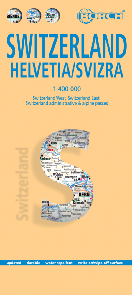 Borch Map Schweiz. Suisse. Svizzera. Switzerland main product photo