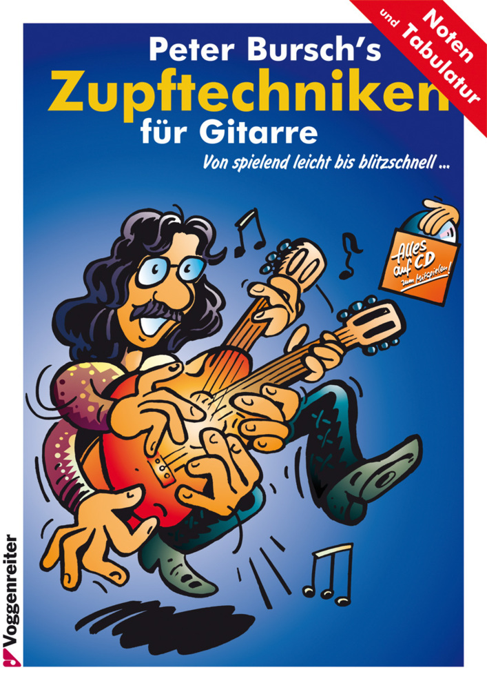 Peter Bursch's Zupftechniken für Gitarre, m. Audio-CD main product photo