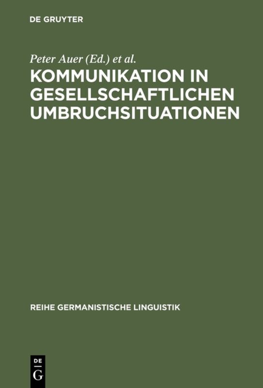 Kommunikation in gesellschaftlichen Umbruchsituationen main product photo