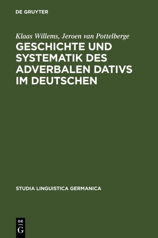 Geschichte und Systematik des adverbalen Dativs im Deutschen main product photo