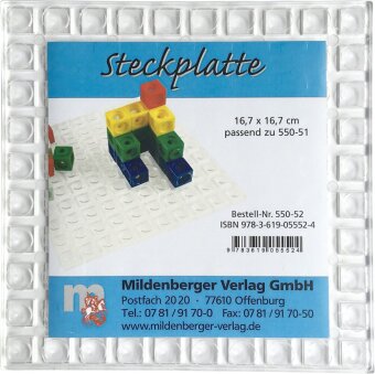 Steckplatte, passend zu Steckwürfeln 978-3-619-05551-7
