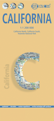 Borch Map Kalifornien. California
