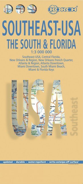 USA Southeast - The South & Florida, Borch Map main product photo
