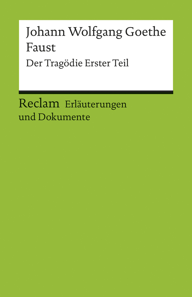 Johann Wolfgang Goethe 'Faust', Der Tragödie Erster Teil main product photo