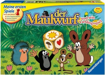 Ravensburger 21570 - Der Maulwurf und sein Lieblingsspiel - Spieleklassiker für Kinder, Spiel für Erwachsene und Kinder ab 3 Jahren, für 2-4 Spieler
