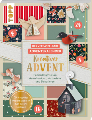 Der verbastelbare Adventskalender: Kreativer Advent. Papierdes...