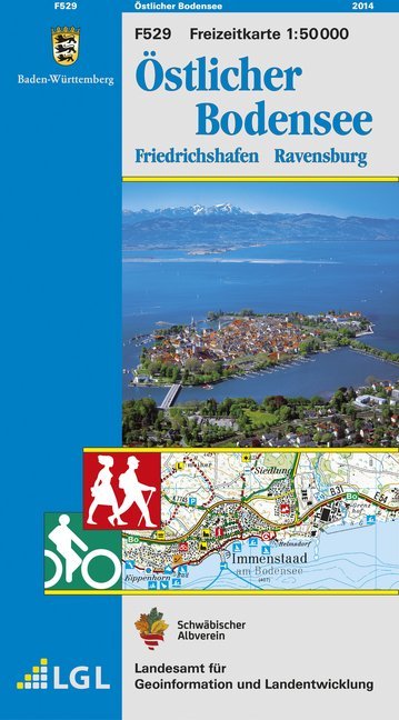 Topographische Freizeitkarte Baden-Württemberg Östlicher Bodensee main product photo