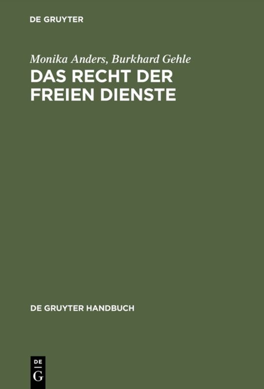 Das Recht der freien Dienste, Vertrag und Haftung main product photo