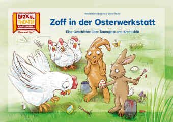 Zoff in der Osterwerkstatt / Kamishibai Bildkarten