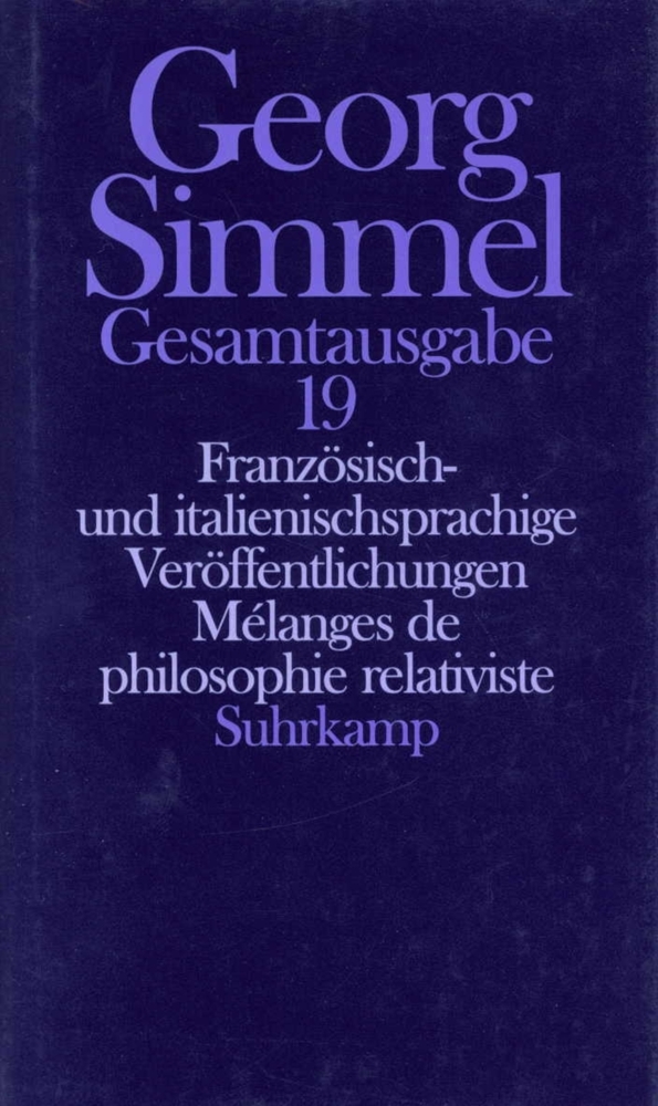 Gesamtausgabe in 24 Bänden. Melanges de philosophie relativiste main product photo