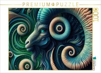 CALVENDO Puzzle Widder im Spiralsturm | 1000 Teile Lege-Größ...