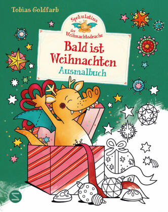 Spekulatius, der Weihnachtsdrache. Bald ist Weihnachten. Ausma...