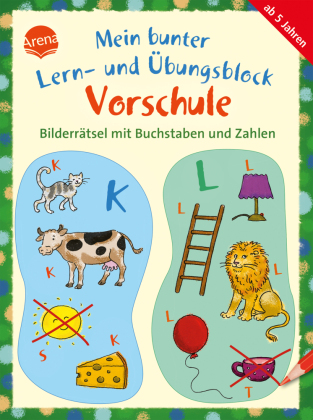 Mein bunter Lern- und Übungsblock Vorschule. Bilderrätsel mi...