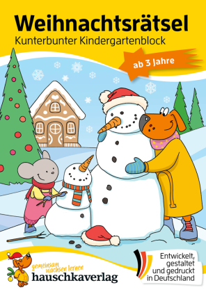 Weihnachtsrätsel - Kunterbunter Kindergartenblock ab 3 Jahre
