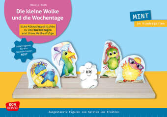 Die kleine Wolke und die Wochentage. Erzählschienen-Figurenset, m. 1 Beilage