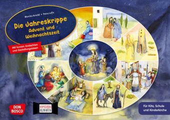Die Jahreskrippe: Advent und Weihnachtszeit. Kamishibai Bildka...
