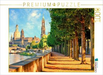 CALVENDO Puzzle Dresden im Sommer | 1000 Teile Lege-Größe 64...