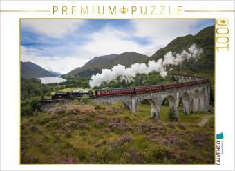 CALVENDO Puzzle The Jacobite befährt den Glenfinnan-Viadukt |...