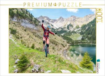 CALVENDO Puzzle Einrad downhill an den Soiernseen | 1000 Teile...