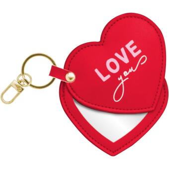 Schlüsselanhänger mit Spiegel mit Motiv "Love"