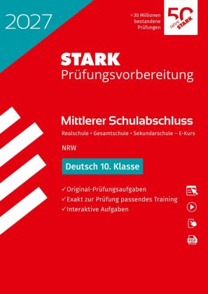 STARK Deutsch - Mittlerer Schulabschluss (MSA) 2027 NRW - Prüfungsvorbereitung, m. 1 Buch, m. 1 Beilage