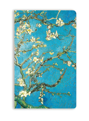 Premium Softcover Notizbuch: Vincent van Gogh, Mandelbaum in Blüte