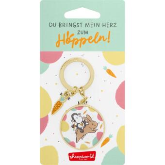 Schlüsselanhänger mit Motiv "Hoppeln"