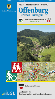 Topographische Freizeitkarte Baden-Württemberg Offenburg