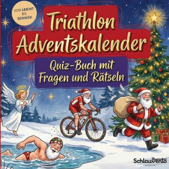 Triathlon-Adventskalender: Quiz-Buch mit Fragen und Rätsel